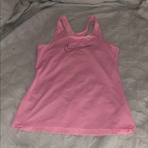 pink nike tank top